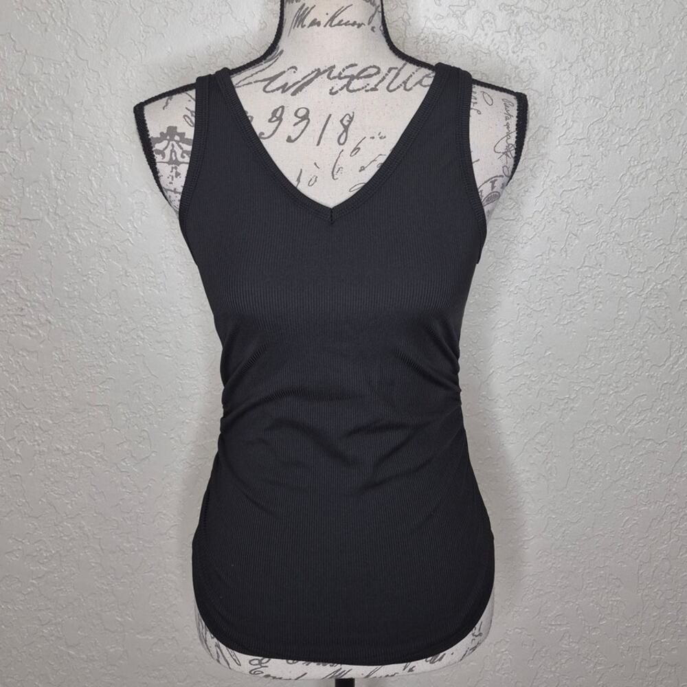 Black Ribbed Tank Top Size S